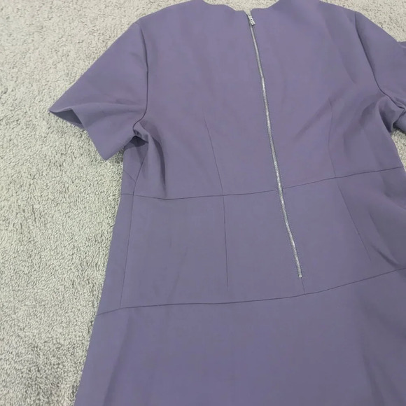 BOSS Hugo Boss Dress Size 14 Purple Desaty in Mauve Purple Stretch Fit & Flare - Picture 4 of 11